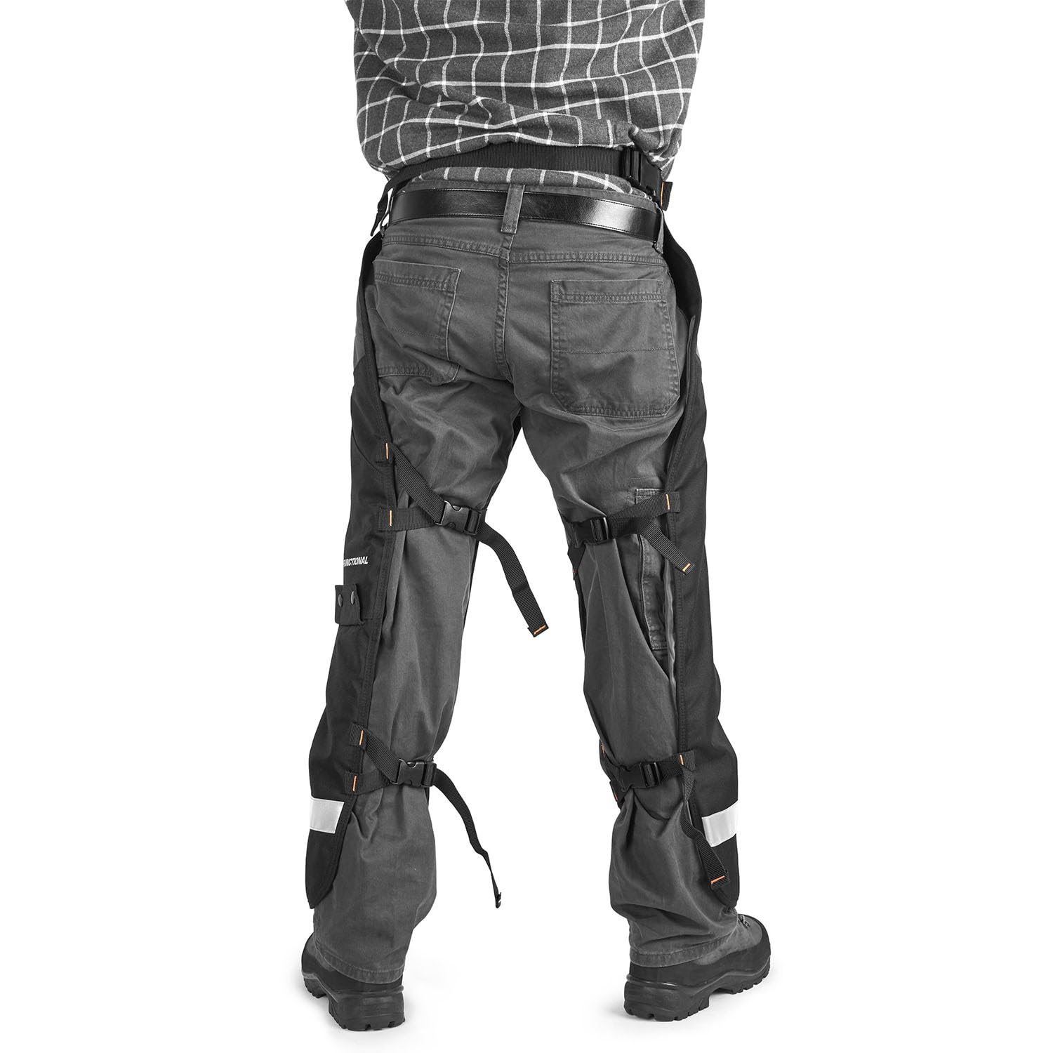 Felling wedge pocket and gear pocket keep essentials within reach on Husqvarna chaps.