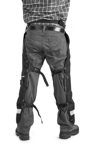 PVC-coated 600 Denier polyester Husqvarna chaps deliver durable protection.