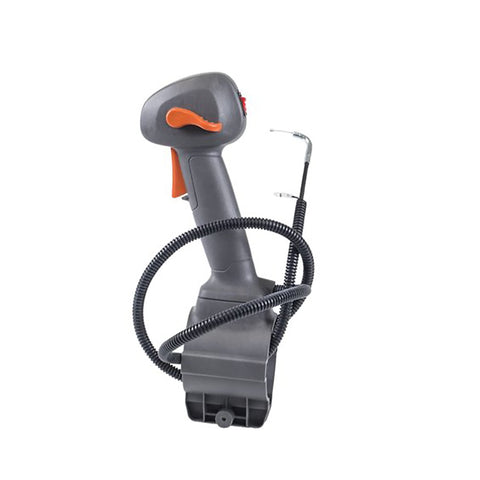 Close-up of Husqvarna OEM handle 584242102 showing durable construction for reliable operation.