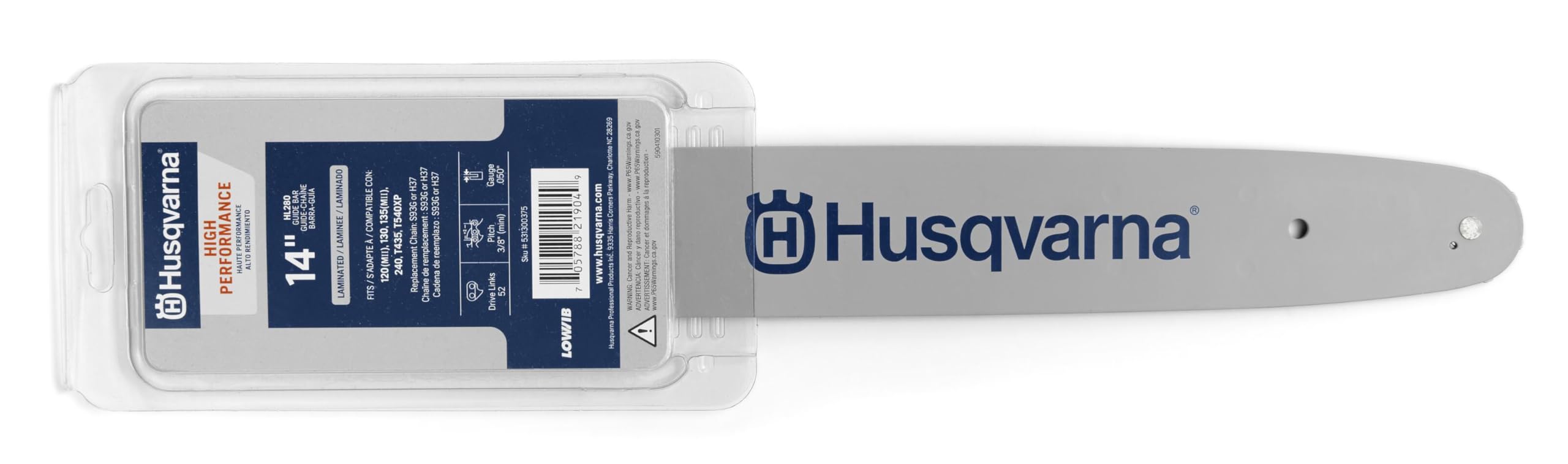 Husqvarna HL280 14-inch bar for compatible models, delivers precise cuts and reduced vibration
