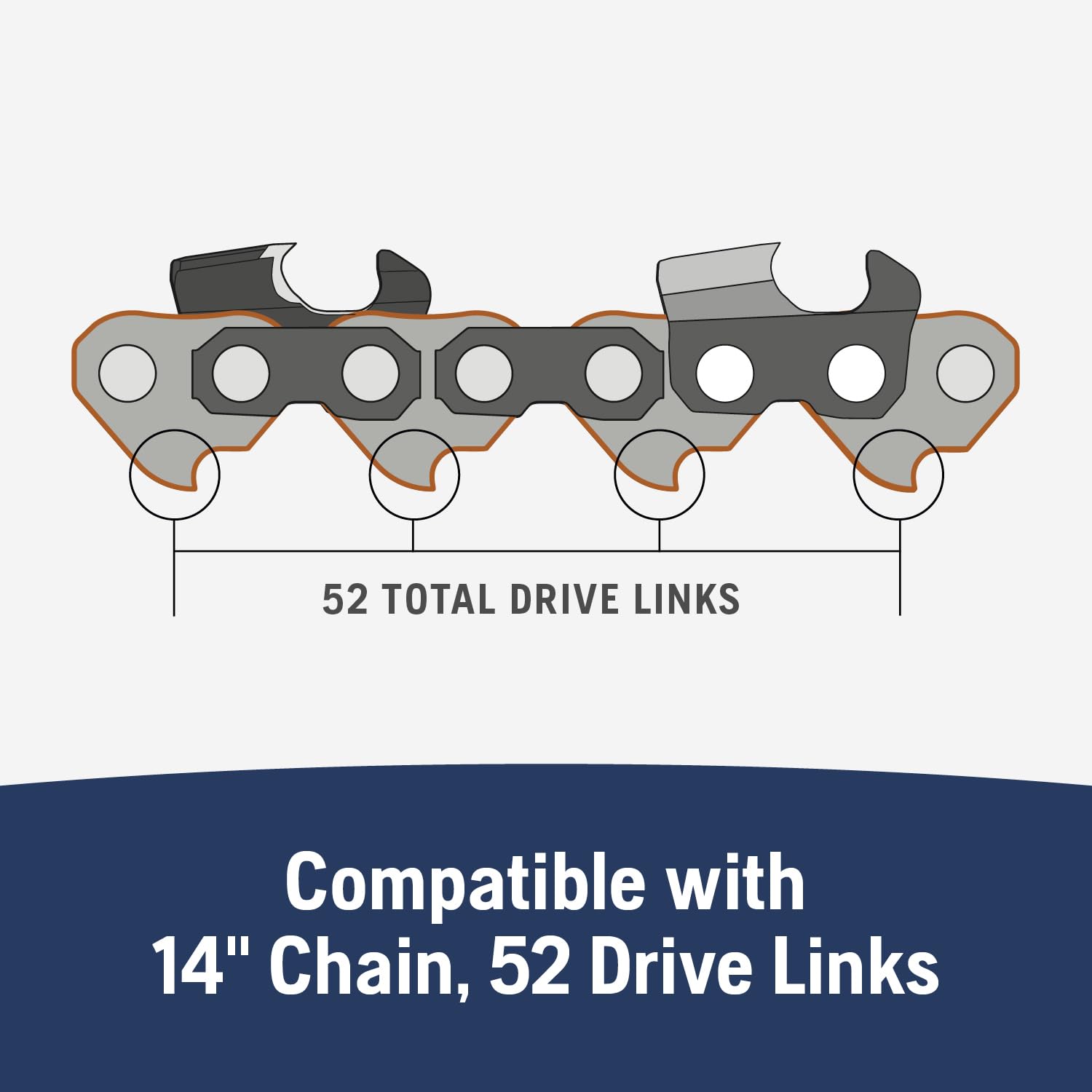 HL280 52 drive links ensuring reliable fit and efficient cutting