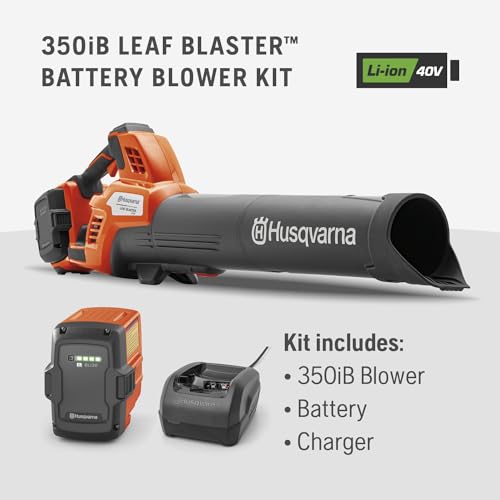 Built-in debris scraper shown for loosening wet, sticky leaves.