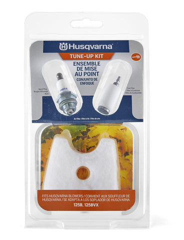 Husqvarna maintenance kit fuel filter for 125B and 125BVX boosts engine reliability.