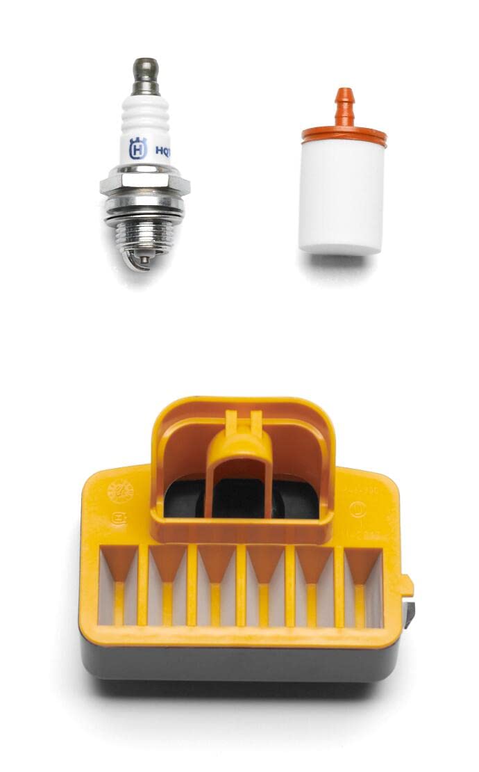 Husqvarna maintenance kit fuel filter and spark plug support easy starts and smooth operation