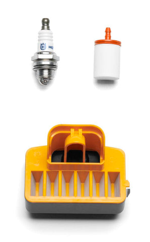 Husqvarna maintenance kit fuel filter and spark plug support easy starts and smooth operation