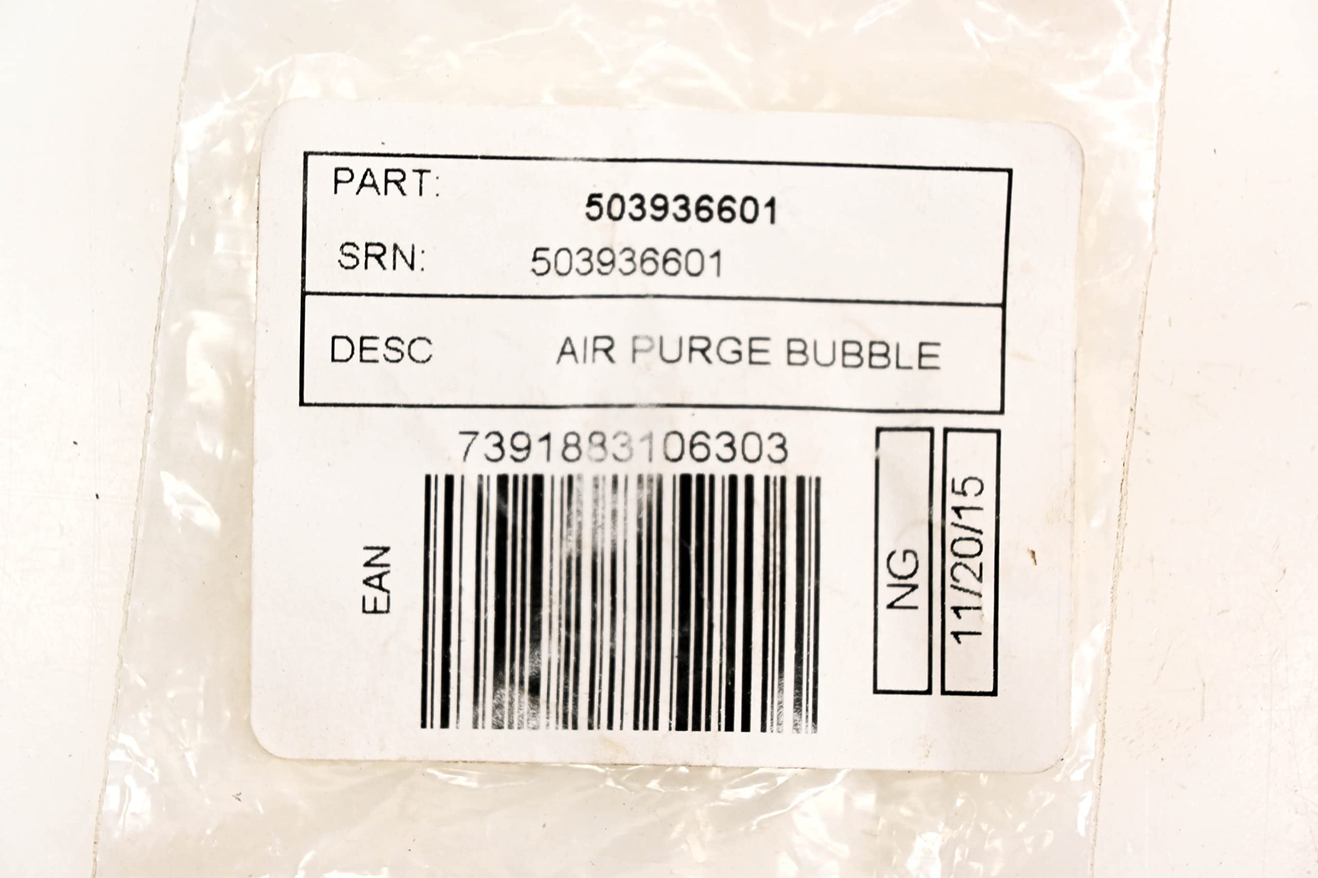 Husqvarna 503936601 OEM part for accurate fuel system priming.
