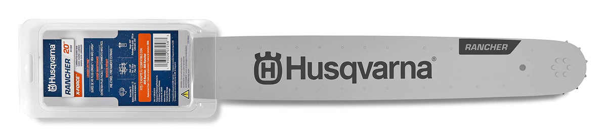 Husqvarna Rancher bar nose profile reduces wear for cleaner cuts
