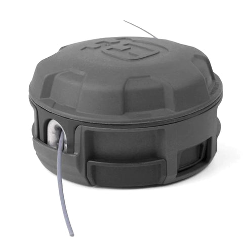 Husqvarna RapidReplace trimmer head holds 22 feet of .095 line for longer trimming sessions