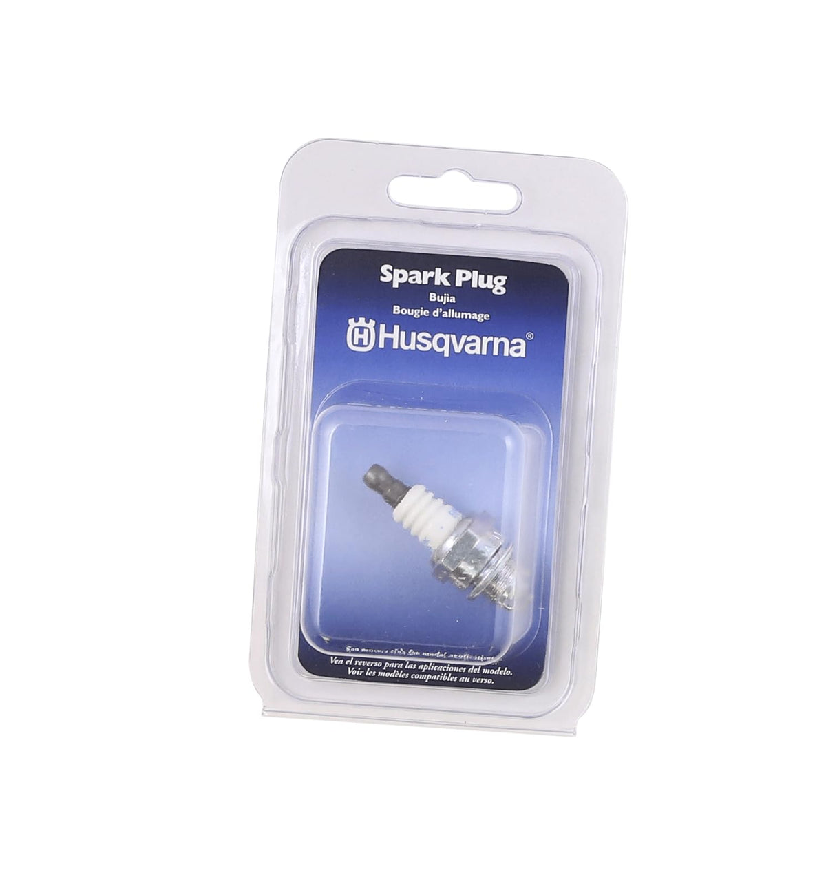 Husqvarna Replacement Spark Plug 531300688 close-up for reliable ignition.