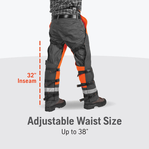 Husqvarna Technical Apron Wrap Chaps adjustable waist up to 38 inches