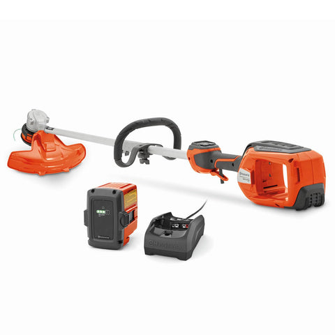 Husqvarna WeedEater 320iL with 16-inch cutting width for faster yard work.