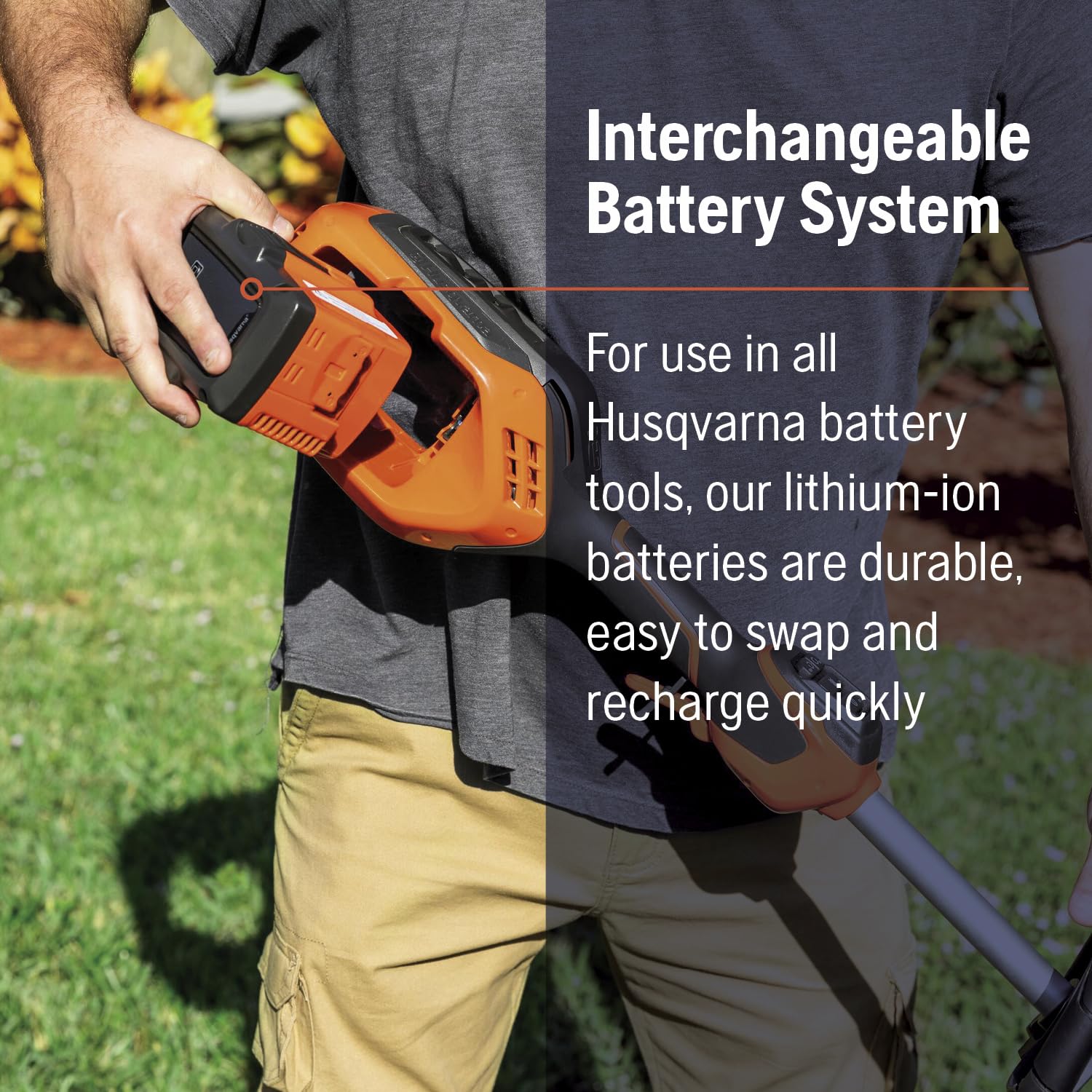 Husqvarna WeedEater 320iL power boost mode increases cutting power.
