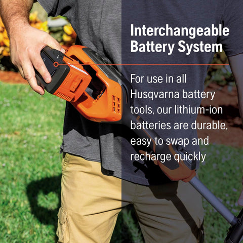 Husqvarna WeedEater 320iL power boost mode increases cutting power.