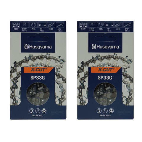 Husqvarna X-Cut 18-inch chain loop enables precise, efficient cutting for compatible saws