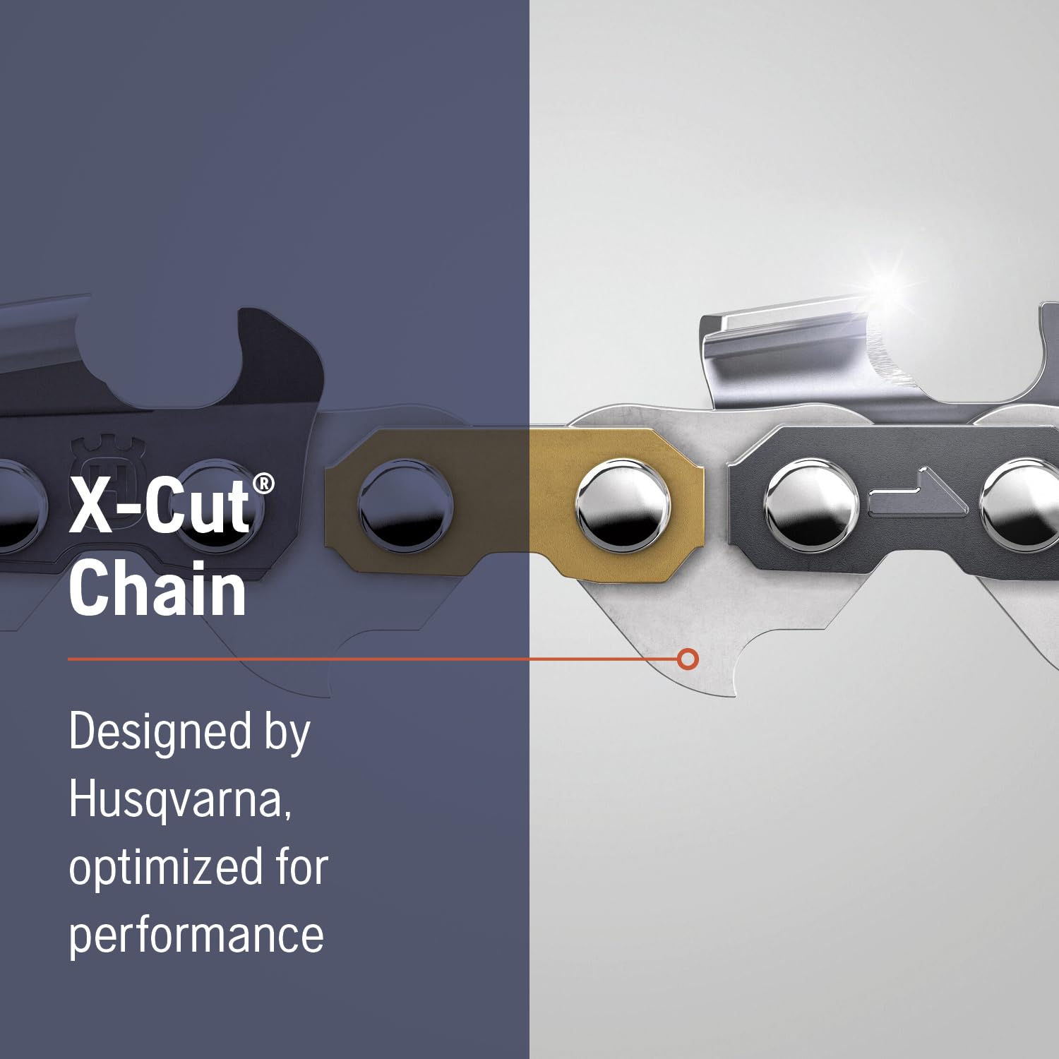 Oil channels visible in Husqvarna SP33G for smoother lubrication.