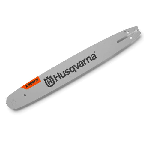 Husqvarna X-Force 18-inch chainsaw bar for precise, durable cutting on compatible saws