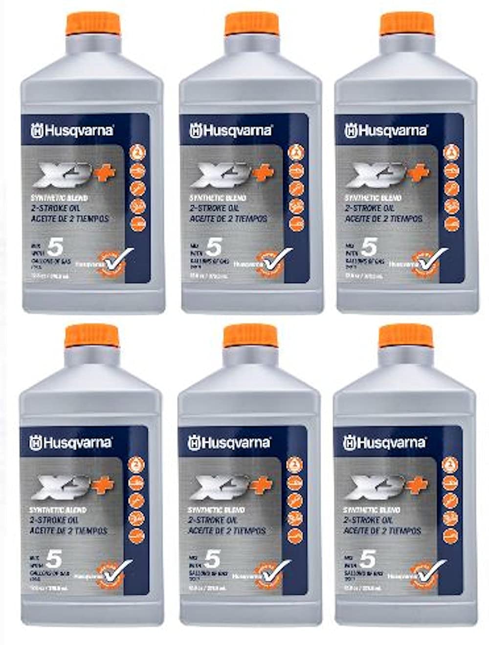 Husqvarna XP 2-stroke oil 12-8oz bottle for reliable engine performance in demanding jobs