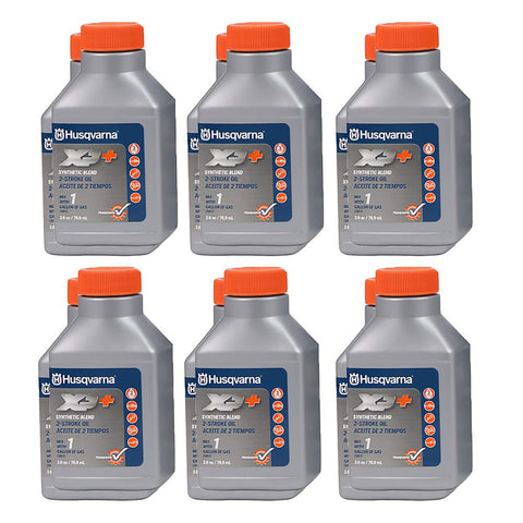 Husqvarna XPPlus 2-Stroke Oil bottle; lowers temperatures and extends engine life
