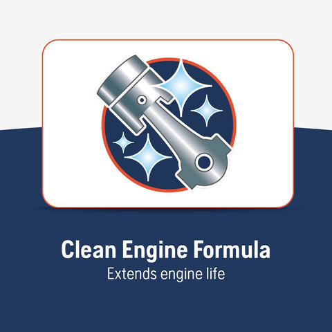 Close-up of Husqvarna XP+ 2-Stroke Oil cap showing seal and premium blend.