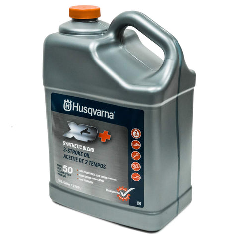 Husqvarna XP+ 1 gallon container front view for 50:1 fuel mix