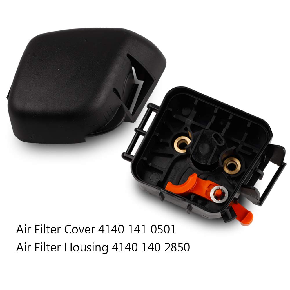 HUSWELL air filter cover for Stihl FS45, facilitating easy maintenance.