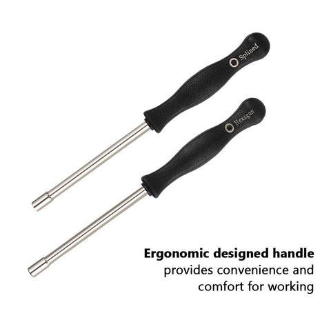 HUSWELL carburetor adjustment tool closeup with square handle for comfort.