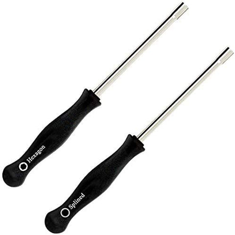 HUSWELL carburetor adjustment tool in hand for precise 1/4 turn tuning.