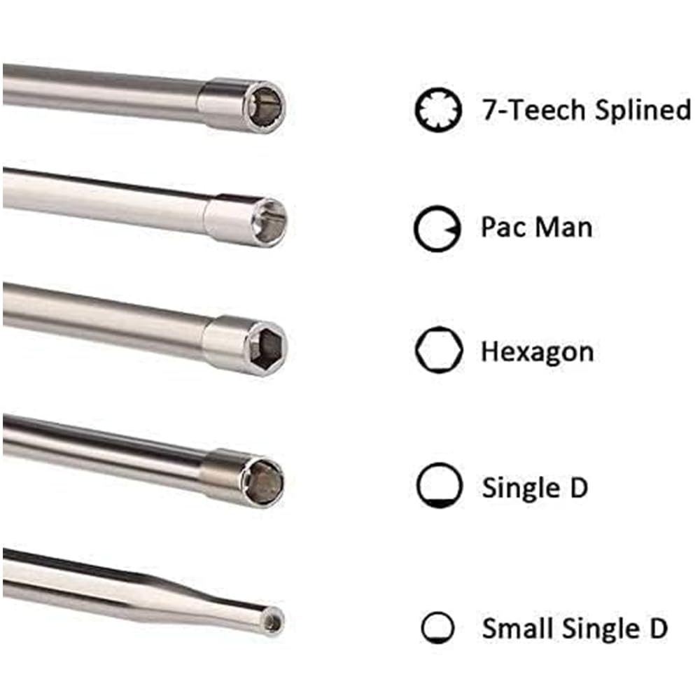 HUSWELL carburetor adjustment tool side angle showing ergonomic grip for precision