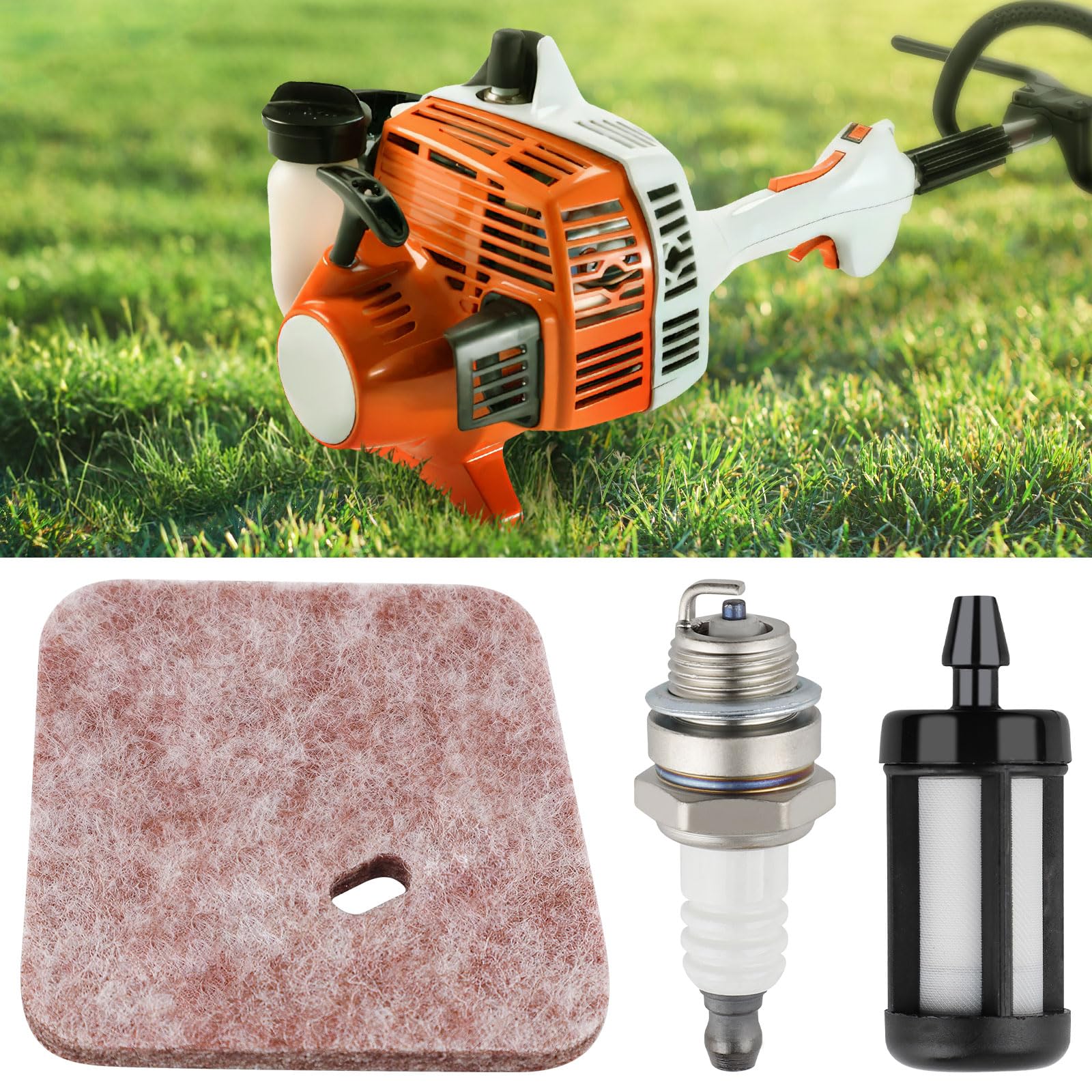 HUSWELL fuel filter pair for STIHL trimmers ensures steady fuel flow