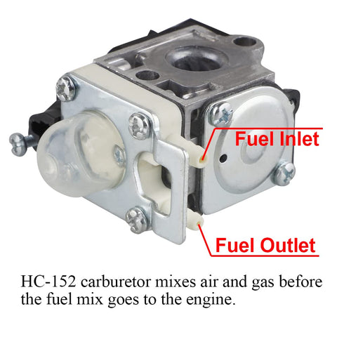 RB-K92A carburetor for Echo HC-3810, replacement part view