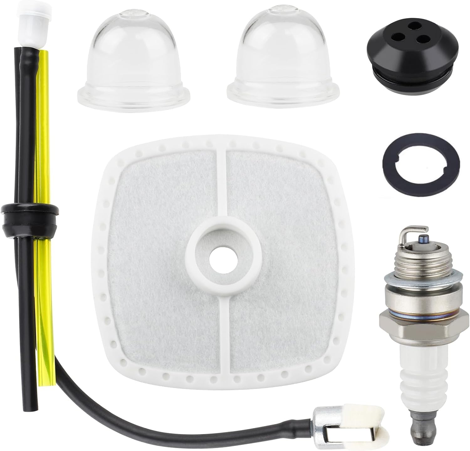 HUSWELL SRM tune-up kit air filter for Echo models improves airflow and engine efficiency.