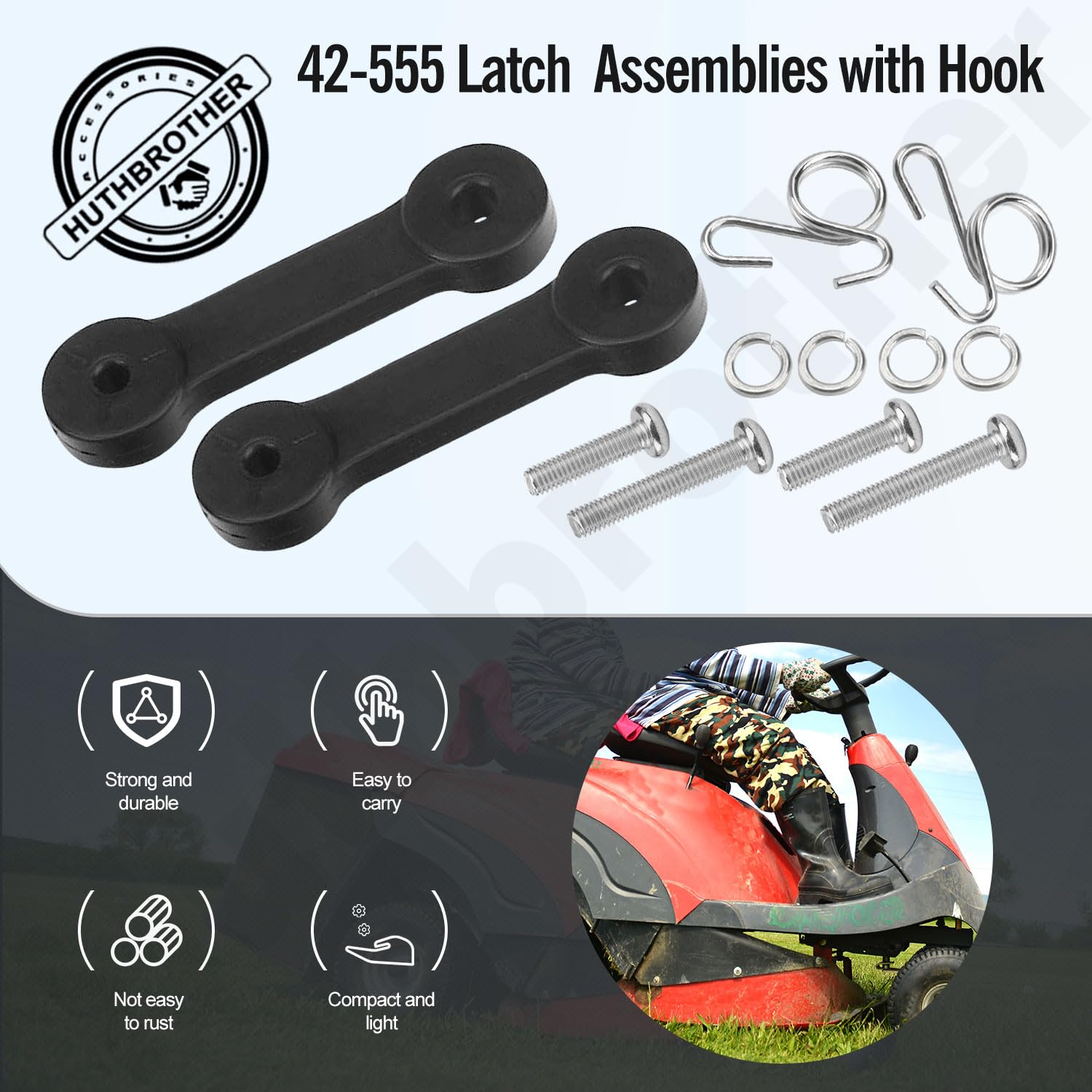 Huthbrother 109808x-compatible latch for easy replacement.