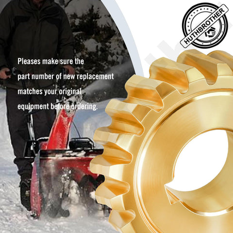 Huthbrother 20 teeth worm gear delivers precise engagement for consistent auger drive.