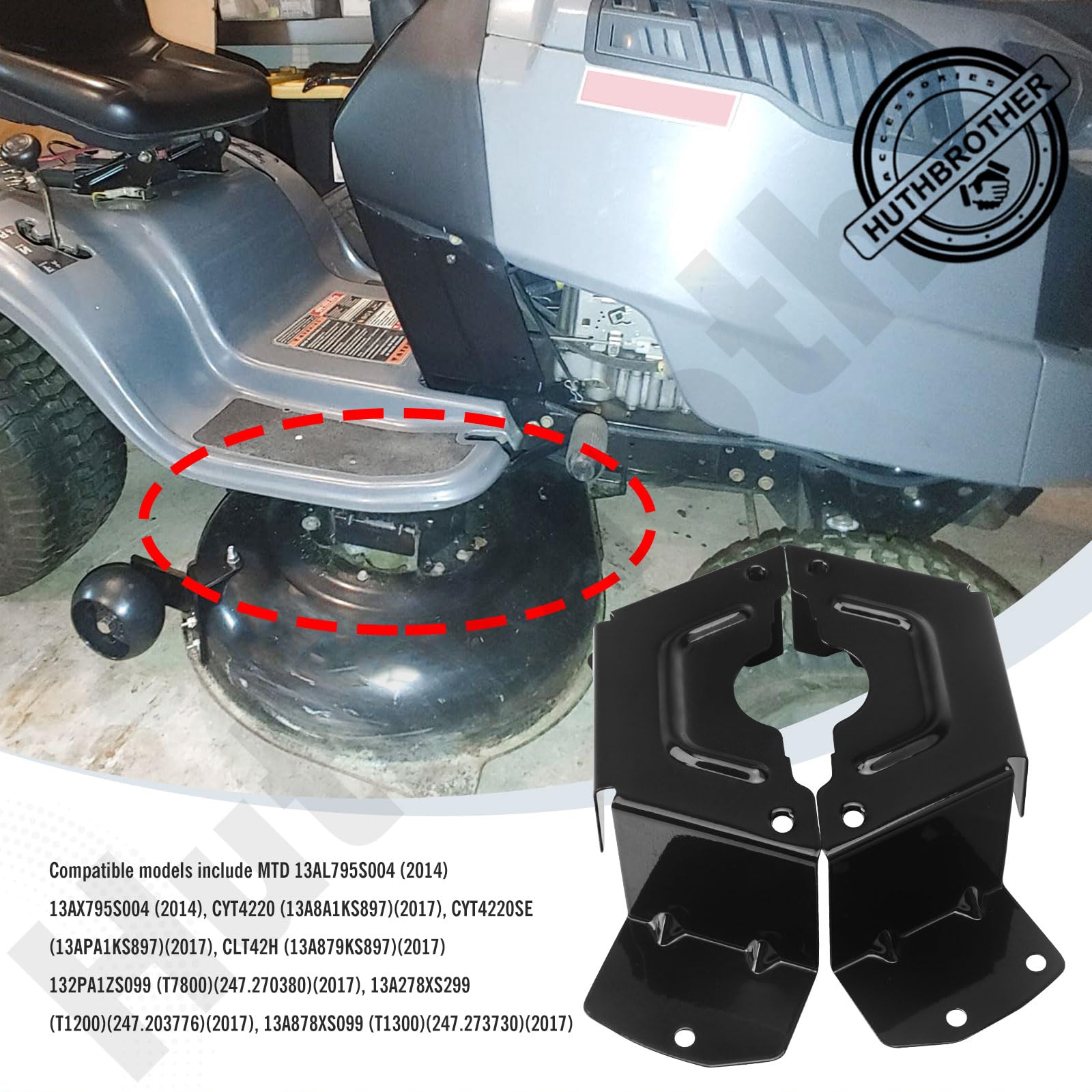 Huthbrother deck belt cover installed on XT1-LT42 demonstrates easy fit