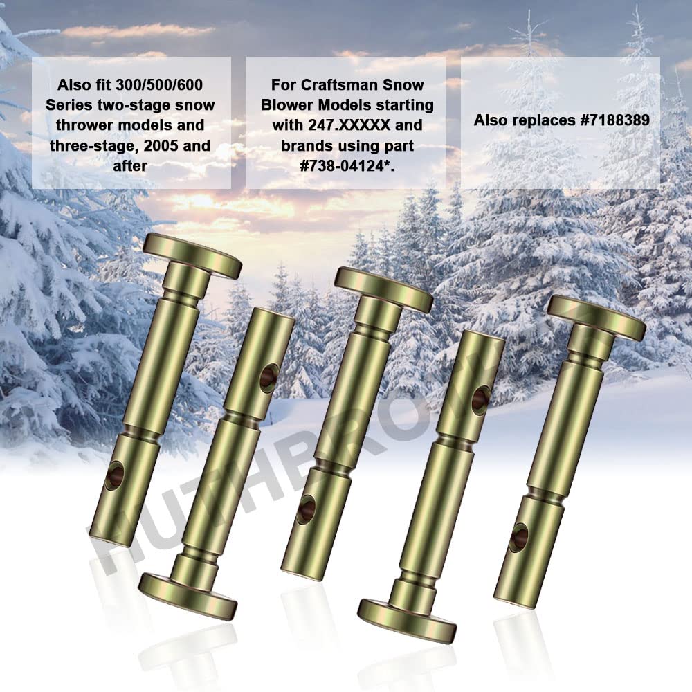 Huthbrother durable snowblower pins fit MTD and Craftsman models.