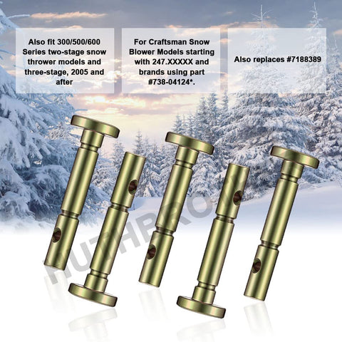 Huthbrother durable snowblower pins fit MTD and Craftsman models.
