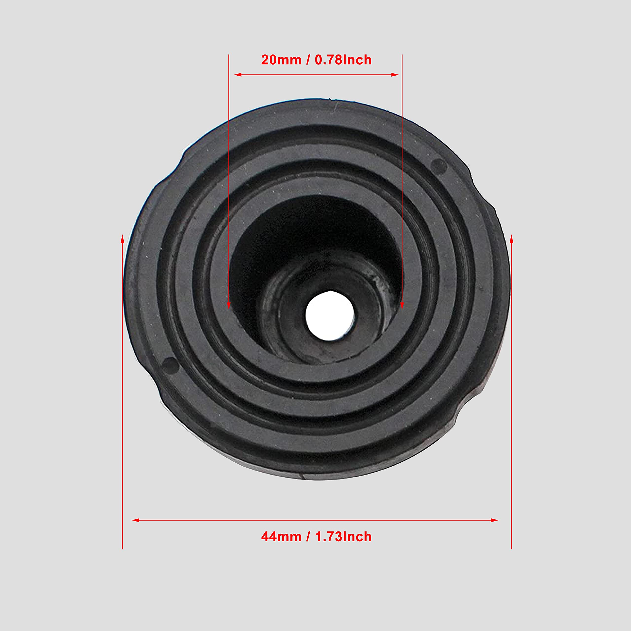 Huthbrother foot pad closeup reveals premium rubber resilience.