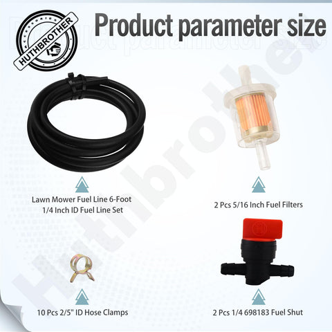 Huthbrother fuel filters 5/16 inch for cleaner fuel delivery