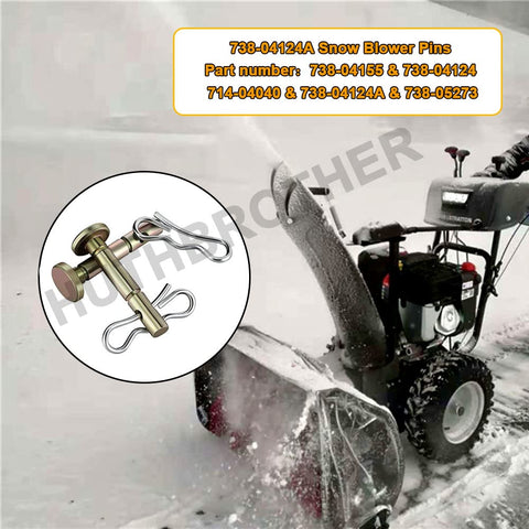 Huthbrother 7001M X300 series fit pin set ensures fast, reliable snow removal.