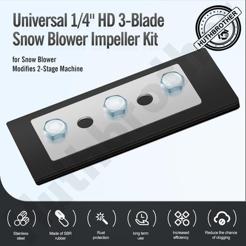Metal strap plates securing paddles for durable impeller modification