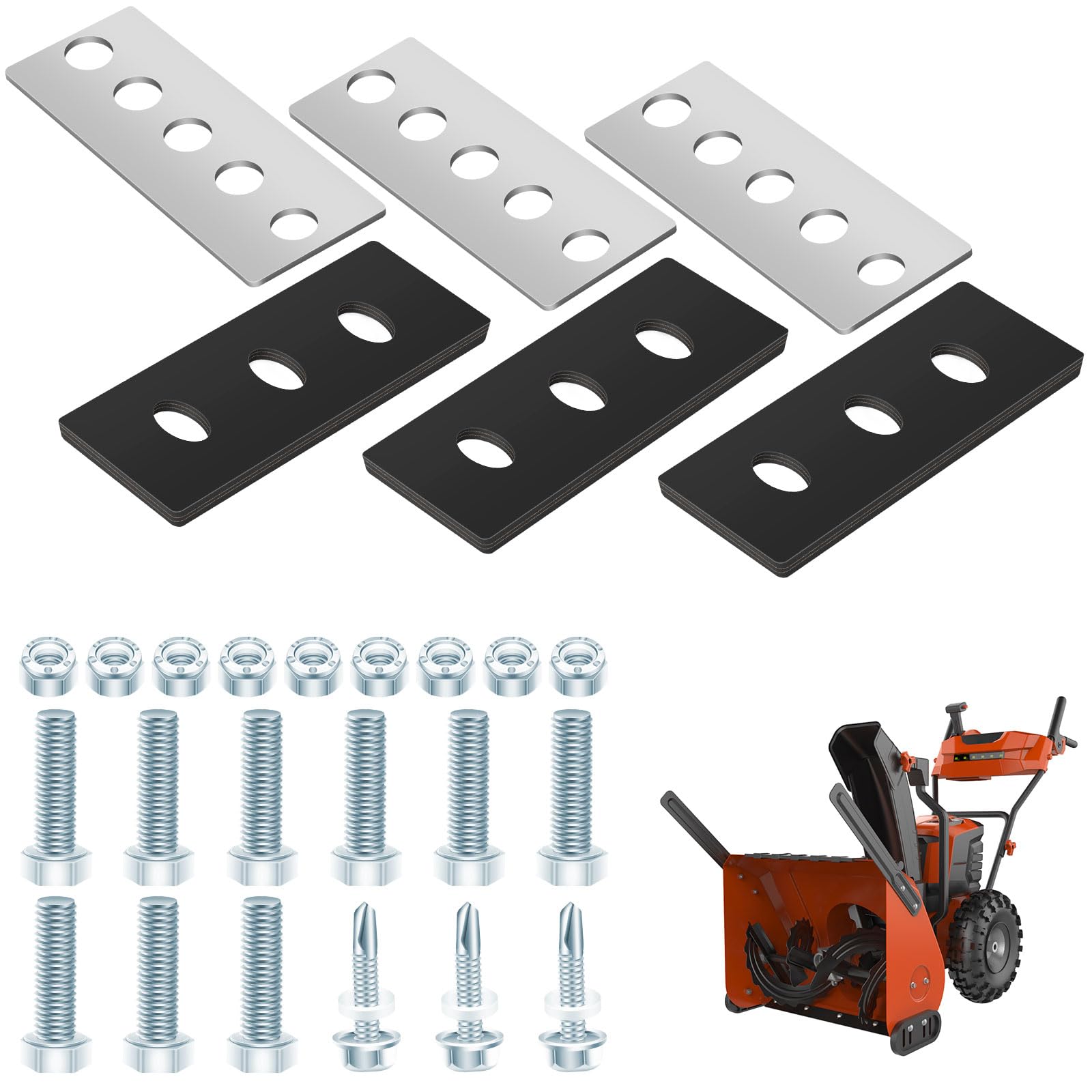 Huthbrother snow blower impeller kit demonstrating universal 1/4 inch blades for better efficiency