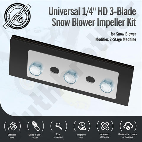 Huthbrother bolts and nuts simplify quick installation.