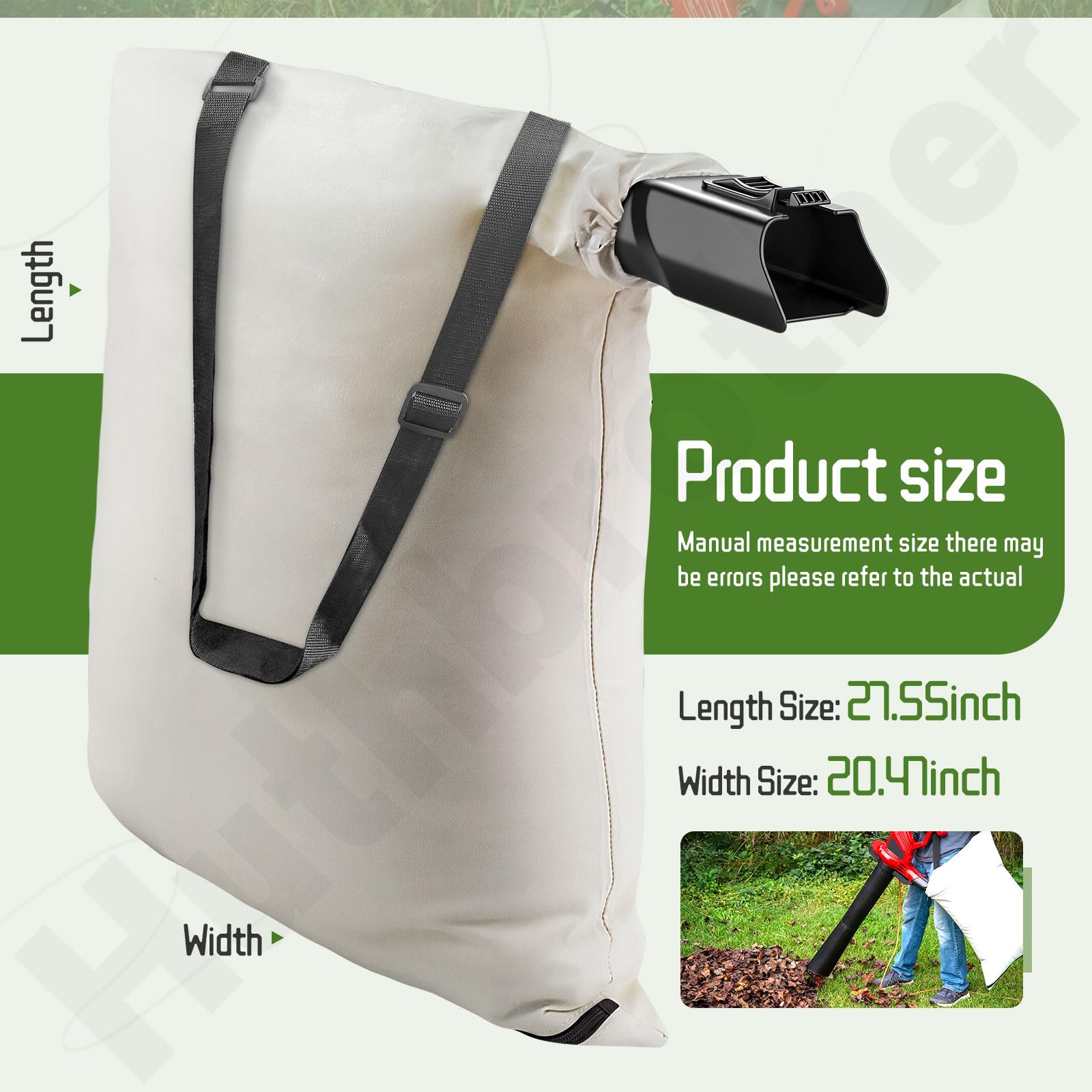 Huthbrother bag 51609 blends cotton and polyester for durability