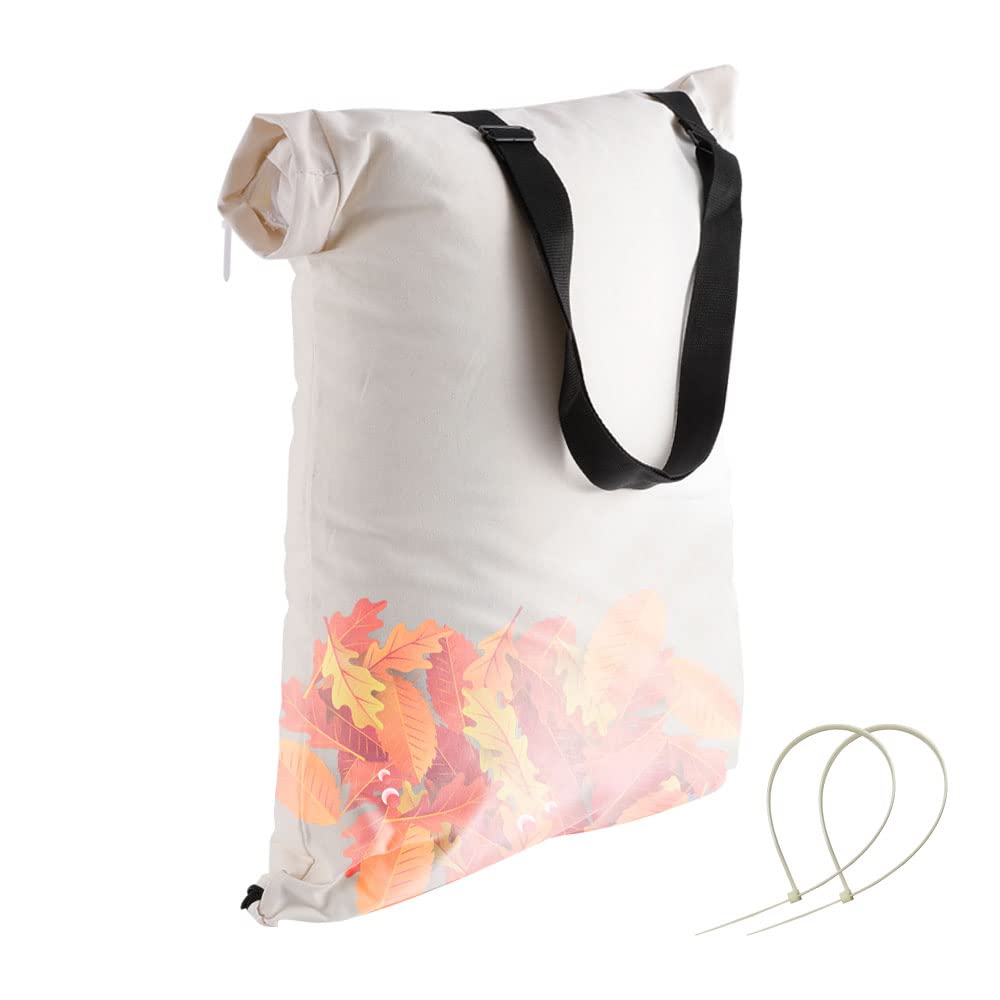 Huthbrother universal leaf vacuum debris dump bag bottom bag in use for compatible vacuums.