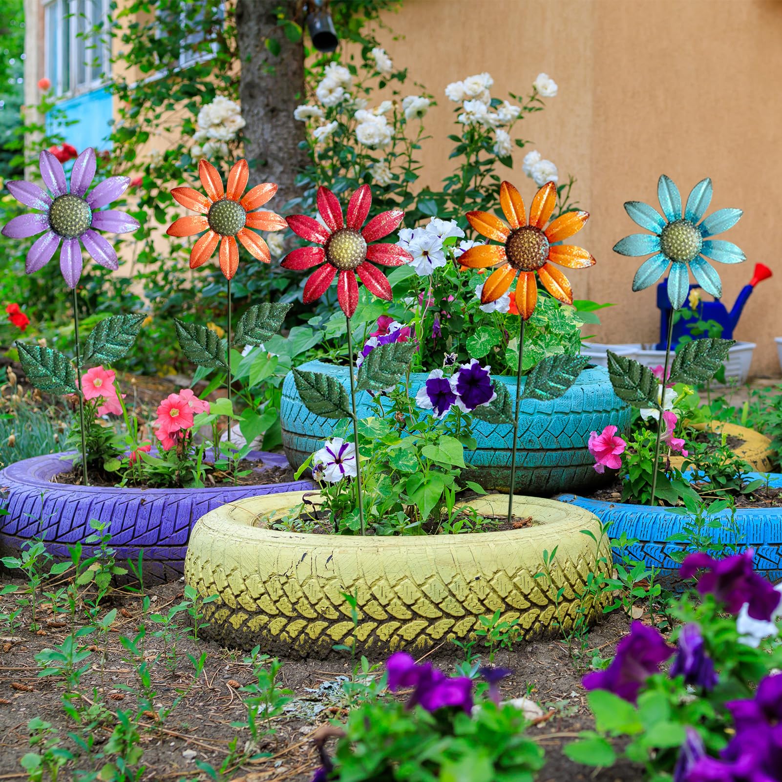 HUTHDAK 5-pack stakes transform yards into welcoming spaces.