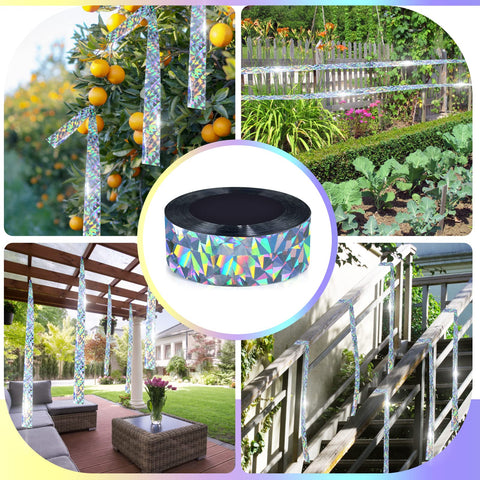 Hutisyoe yard decoration bird tape adds visual appeal while reducing bird intrusion.