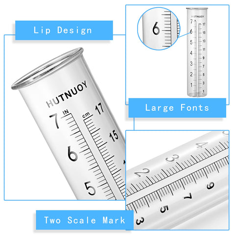 HUTNUOY high borosilicate glass tube withstands heat and cold outdoors