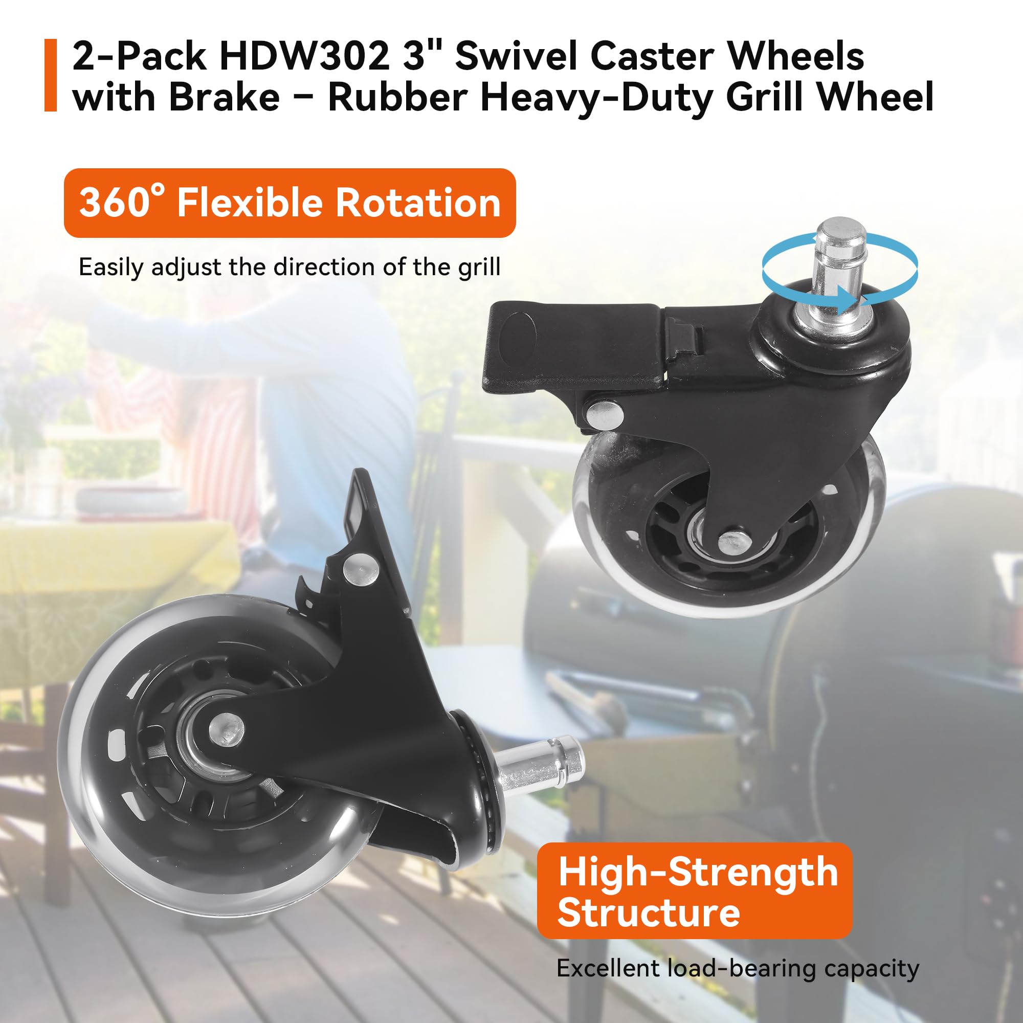 HUTUDAN HDW302 wheels fit Timberline 1300/850 for versatile use