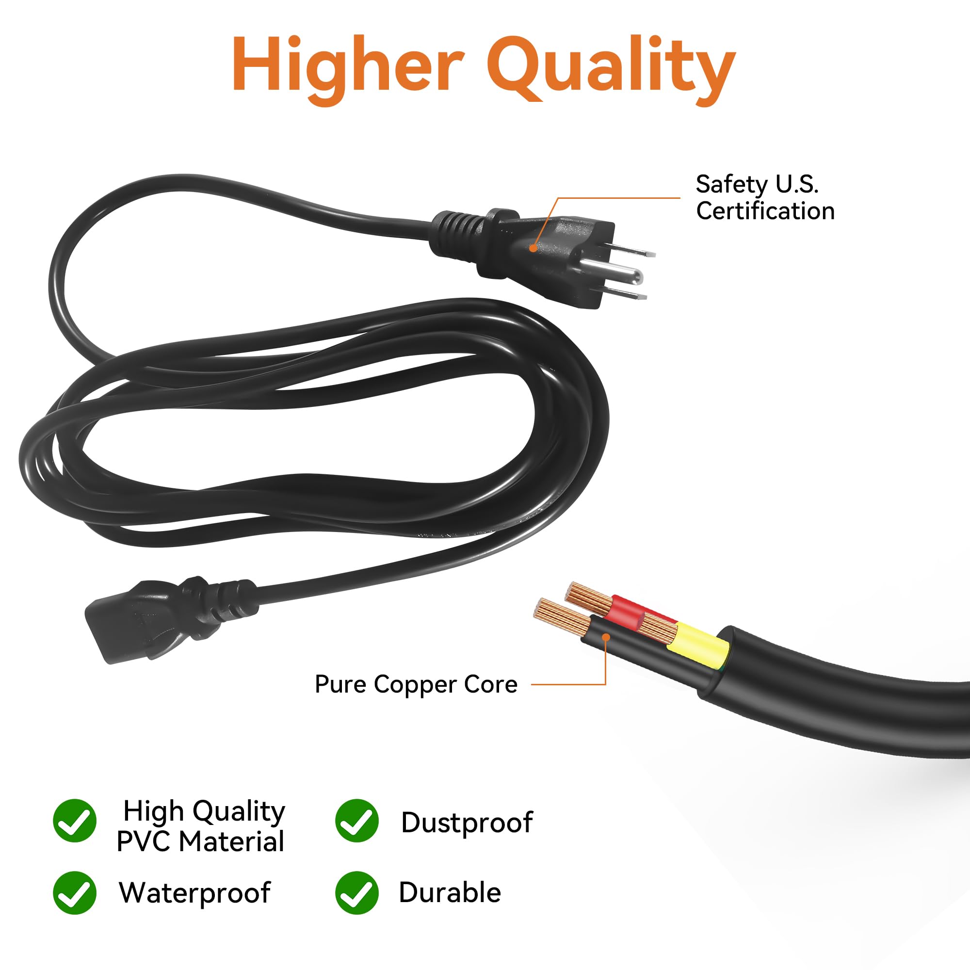 HUTUDAN Pro 575/780 power cord makes weekend grilling quick and easy.