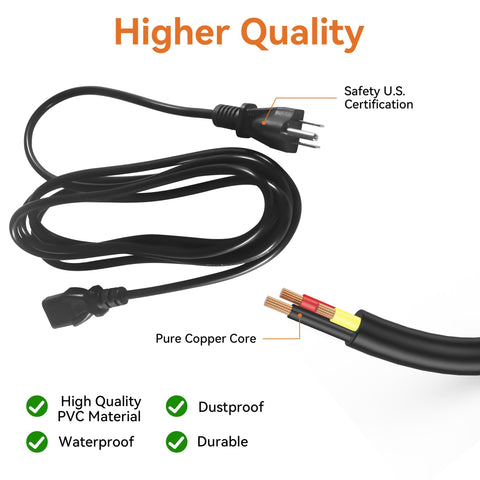 HUTUDAN Pro 575/780 power cord makes weekend grilling quick and easy.